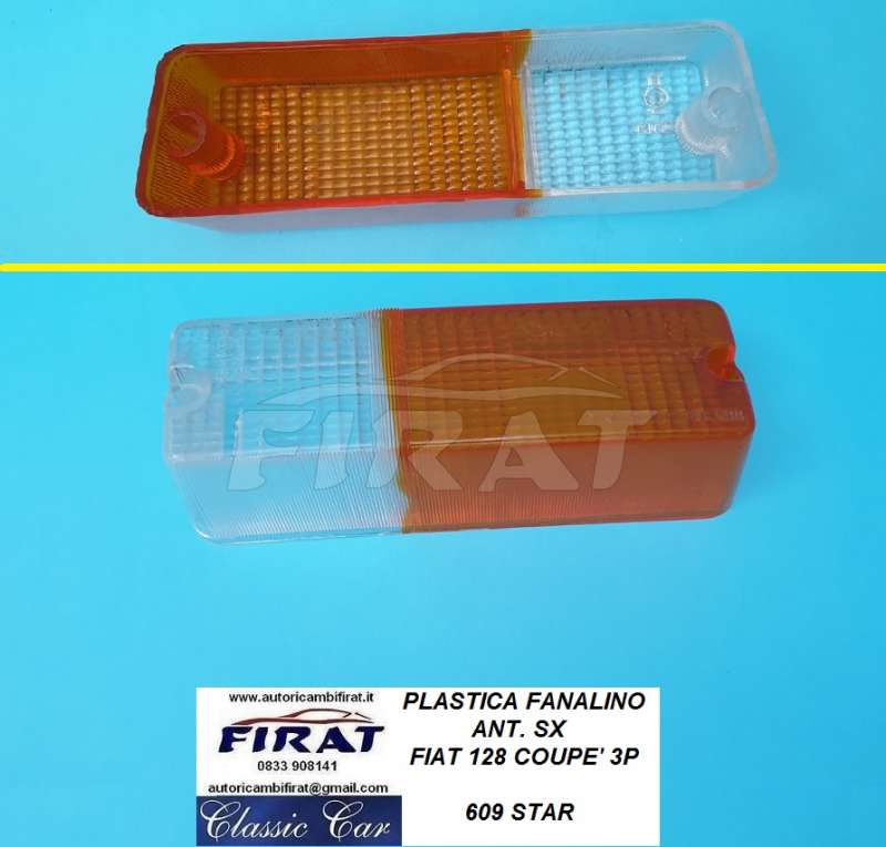 PLASTICA FANALINO FIAT 128 COUPE' 3P ANT. SX(609)